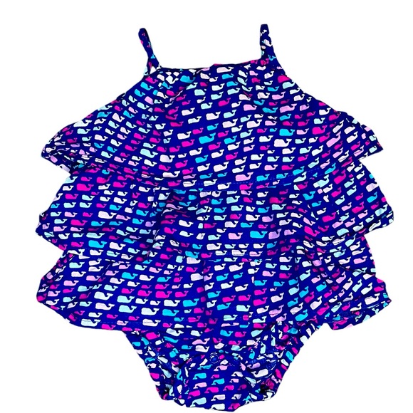 Vineyard Vines for Target,  0-3M Whale Print Bubble Romper - Picture 2 of 5